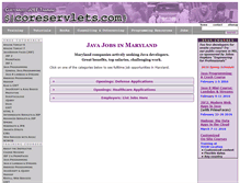 Tablet Screenshot of jobs.coreservlets.com